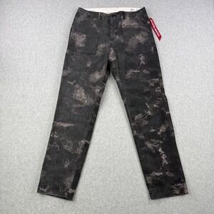 Alpha Industries Pants Mens 34x32 Gray Camo Utility Cargo Flight Hang Tag NEW